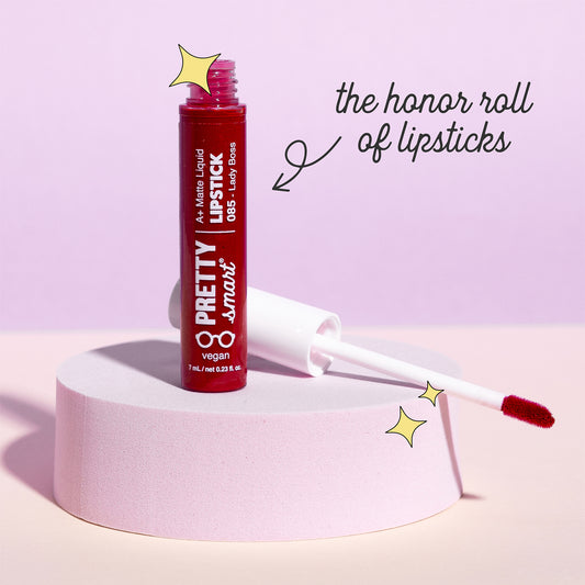 A+ Matte Liquid Lipsticks| Long Lasting lipstick and Super Pigmented Formulas | Pretty Smart Cosmetics